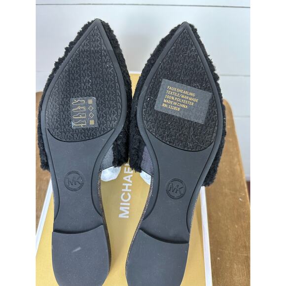 NWT MICHAEL Michael Kors Renee Flex Slide Leather Mules - 8.5 - Picture 4 of 5